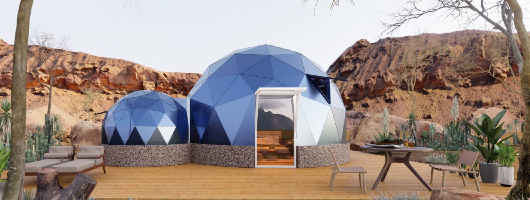 临湘市球形智能光伏玻璃星空房